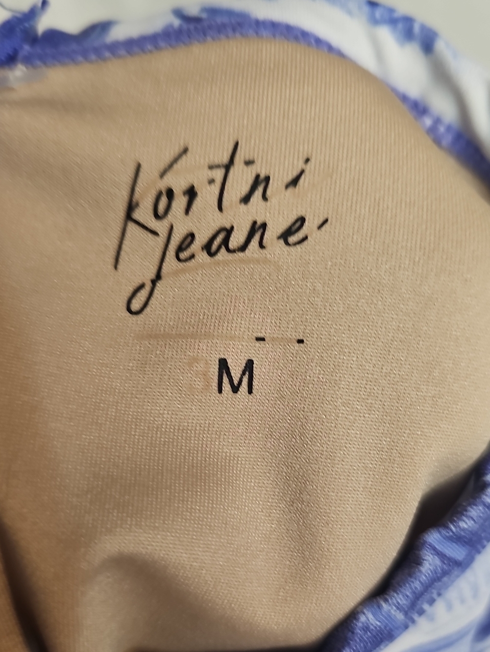 Kortni Jeane Blue & White Toddler Mini Shorties Rashguard Swimwear - Picture 2 of 7